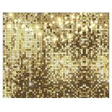 New LYCGS 10X8ft Happy Birthday Backdrop Golden