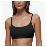 New CRZ YOGA Softhold Double Lined Scoop Neck