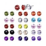New Boao 15 Pairs Stainless Steel Stud Earrings