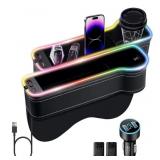 New LED Car Seat Gap Filler Organizer Car Gap