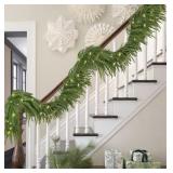 New 2PCS 9FT Norfolk Pine Garland with 100