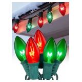 New 25ft Red and Green Outdoor Christmas
