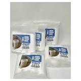 New Lot of 5, Small Trash Bags 4 Gallon, 100