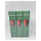 New Lot of 3 Rechargeable Milk Frother Handheld,