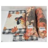 New Fall Decor, Includes 3 Ct Thanksgiving Turkey