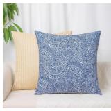 Pack of 2, Decorative Throw Pillow Covers Navy