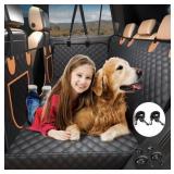 New Dog Car Seat Cover for Back Seat, Hard Bottom
