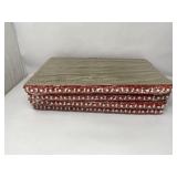 Classic Red Cat Scratch Pad, Stylish Boho Lace