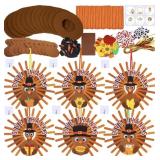 Winlyn 12 Sets Thanksgiving Wreath Signs