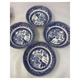 Churchill Blue Willow Soup Bowl 6", Set Of 4,