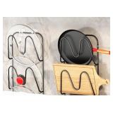 2 Pack Pot-Lid-Organizer, 2-Tier Pots and Pans