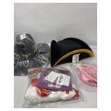 Cowboy hat , pirate hat , 10th bday crown and