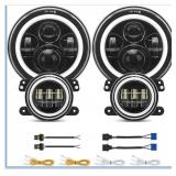 7 Inch LED Headlight and 4 Inch Fog Light Turn