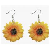 Sunflower Earrings for Women 3D Sunflower Daisy