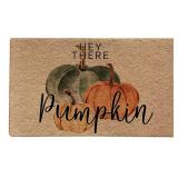 Fall Welcome Mat - Hey There Pumpkin, 17x30 Inch