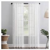 New No. 918 Delia Embroidered Floral Sheer Rod