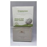New 2pc 50 count disposable face towels