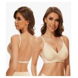 New Deep V Neck Backless Bra for Women Padded