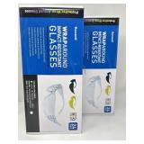 New Lot of 2, 24 Pack Raxwell Clear Safety