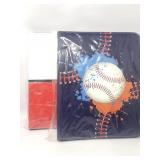 2 trading card binders 720 cards each with 40