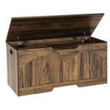 Storage Bench, 39.4" Retro Storage Trunk, Storage