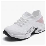 New Size 6 Womenï¿½s Walking Sock Sneakers, Knitted