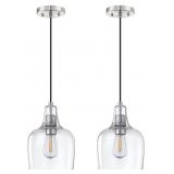 New 2 Pack 1 Light Hanging Indoor Kitchen Island