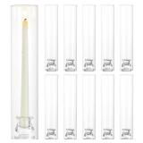 New Glass Hurricane Candle Holder: 12" Tall