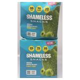 Lot of 2 SHAMELESS SNACKS GREEN APPLE BLAST GUMMY