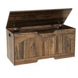 New Storage Bench, 39.4" Retro Storage Trunk,