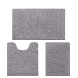 3 Pieces Bathroom Rugs, Soft Thick Absorbent