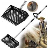 New 2 in 1 Chicken Poop Scooper & Rake, 12"