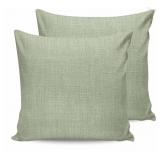 New GEGELICA Leather Pillow Covers 18x18 Set of 2