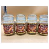 New 4-count 18oz maple sugar candles