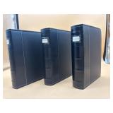 New 3-pack leather Bellagio Italia CD/DVD binders