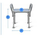 Medline Knockdown Shower Chair With Arms Aluminum