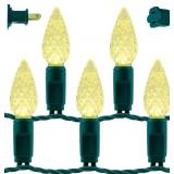 YULETIME Warm White C6 Strawberry LED Christmas Li