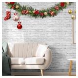 Anmon Brick Peel and Stick Wallpaper White Brick C