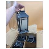 New 4-pack solar flickering lanterns