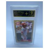 Vintage Graded 1987 Topps Barry Larkin Rookie Reds