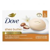 Dove Beauty Bar Soap Shea Butter 4 Count for Nouri