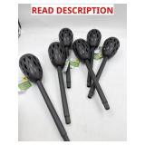 Lot of 6 solar flicker torch stakes.