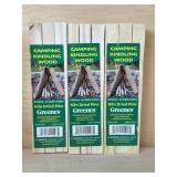 Lot of 3-Greenes Camping Kindling Wood Dried Pine