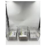 New (3 packs of 4) Skywin clear organizing and sto
