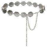 Luvatar Fashion Metal Waist Chain Belt Blouse Dres