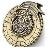 Spinner DND Dice Set, Metallic D&D Dice, Fly Drago