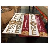 Wood signs Standing welcome signs and grateful sig