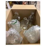 Box of 6 1-gallon glass jugs