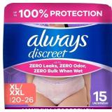 Always Discreet Adult Diapers for Women, Incontine