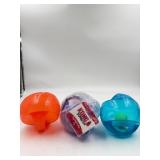 New (lot of 3) Kong Jumbler balls, medium size.